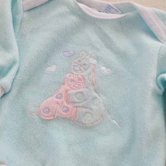 Vintage Hugging Giraffes Shirt 6-9 months - Picture 2 of 6